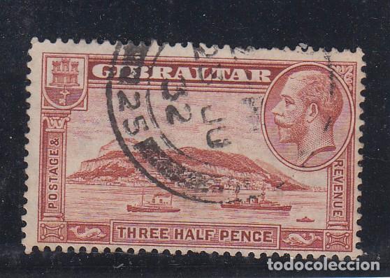 Sellos: gibraltar 92a usada, barco - Foto 1