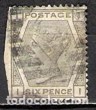 Sellos: GRAN BRETA&Ntilde;A 1872 - USADO - Foto 1
