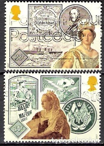 Sellos: GRAN BRETA&Ntilde;A 1987 - USADO - Foto 1