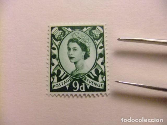 Briefmarken: 5 REINO UNIDO Grande Bretagne 1966 - 67 / REINA ISABEL II / YVERT 430 si goma