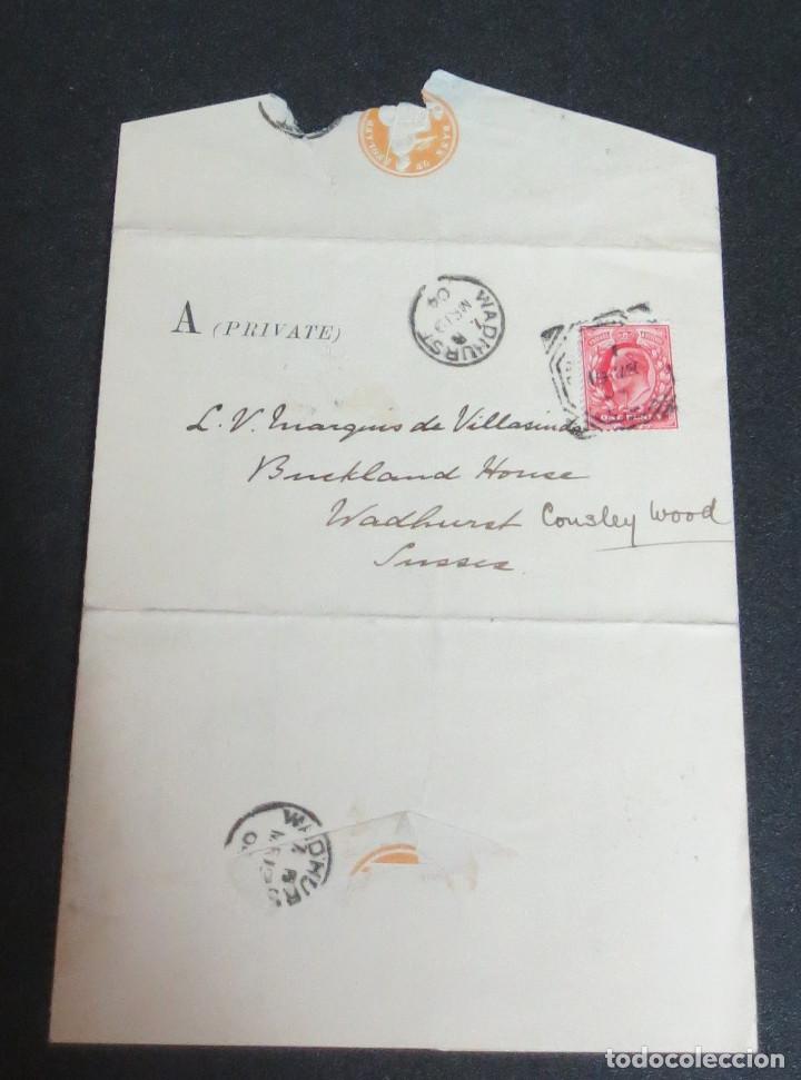 Sellos: ENTERO POSTAL WADHURST ENGLAND A&Ntilde;O 1904 - Foto 1