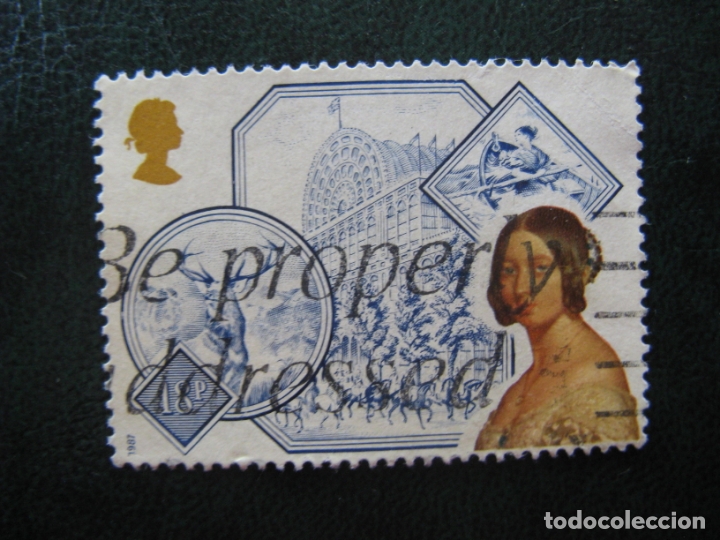 Sellos: inglaterra** 1987 sello usado - Foto 1