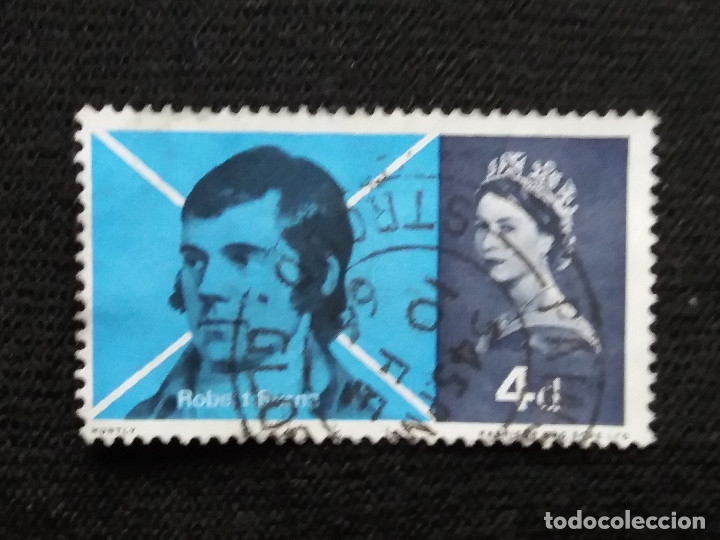 Sellos: GRAN BRETA&Ntilde;A, 4 D, ROVERT QUEMA, 1966. SIN USAR - Foto 1