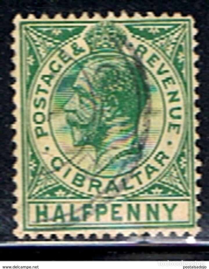 Sellos: GIBRALTAR // YVERT 73 A // 1921-32 ... USADO - Foto 1