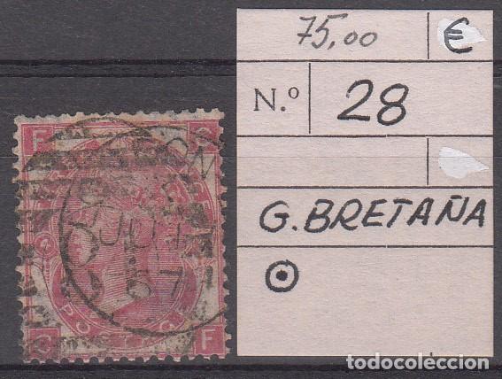Sellos: GRAN BRETA&Ntilde;A SELLO NUM . 28 - USADO - Foto 1