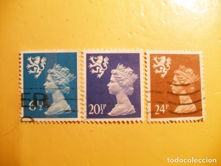 Sellos: GRAN BRETA&Ntilde;A - ISABEL II Y DRAG&Oacute;N. - Foto 1