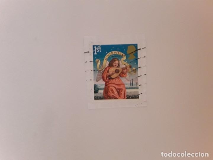 Sellos: INGLATERRA SELLO USADO CON PAPEL - Foto 1