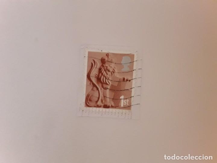 Sellos: INGLATERRA SELLO USADO CON PAPEL - Foto 1