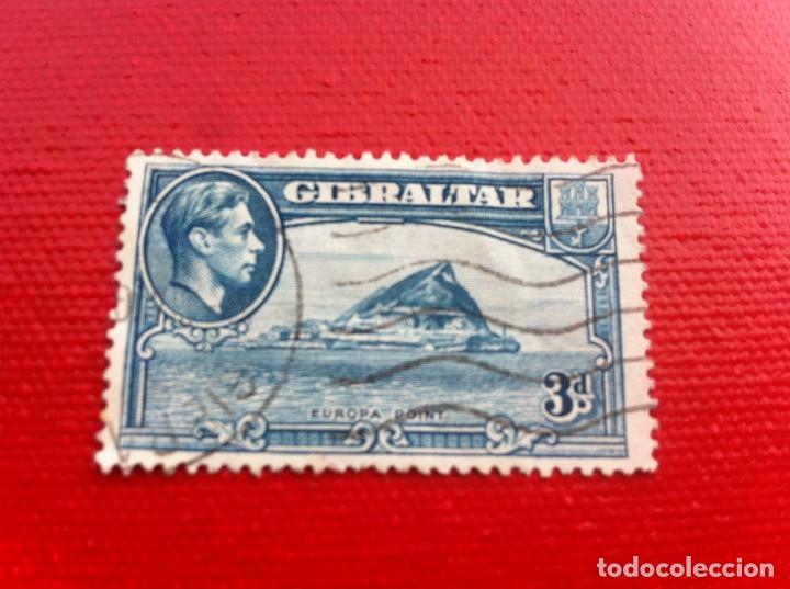 Sellos: SEELO USADO. GIBRALTAR. 3d - Foto 1