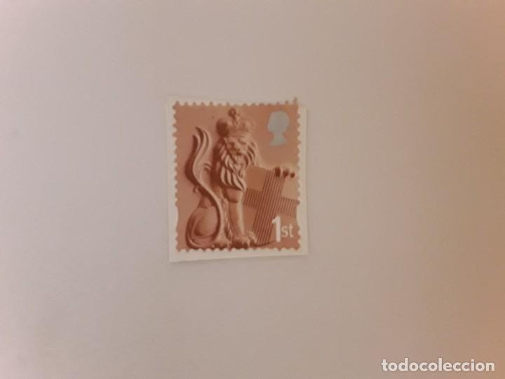 Sellos: INGLATERRA SELLO USADO CON PAPEL - Foto 1