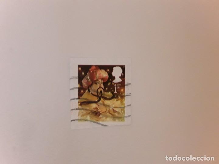 Sellos: INGLATERRA SELLO USADO CON PAPEL - Foto 1