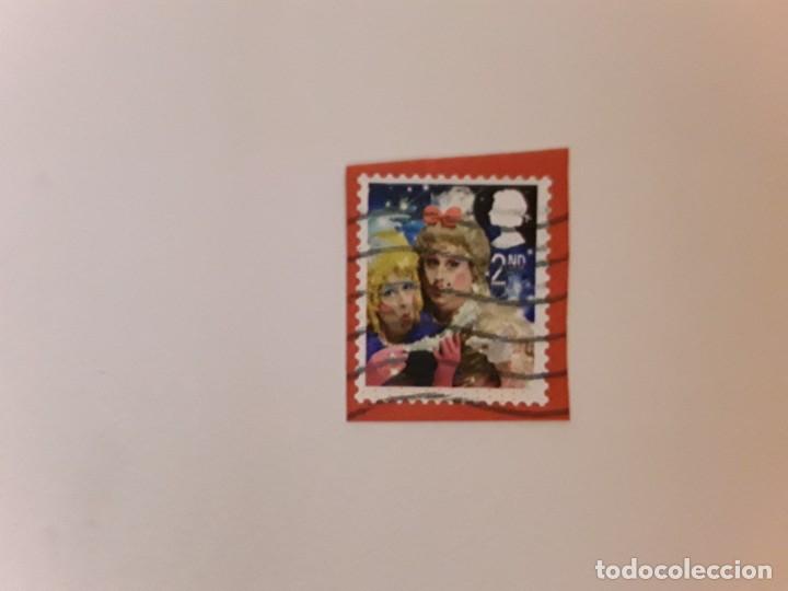 Sellos: INGLATERRA SELLO USADO CON PAPEL - Foto 1