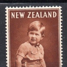 Sellos: NUEVA ZELANDIA /1952/MNH/SC#B41/ PRINCIPE CARLOS/ REALEZA