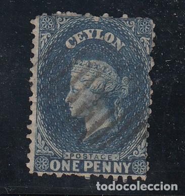 Sellos: CEYLAN colonia britanica .32 usada - Foto 1