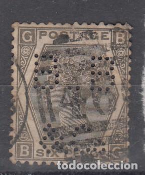 Sellos: GRAN BRETA&Ntilde;A. YVERT 48. PERFORADO B.B. & C&ordm;. - Foto 1