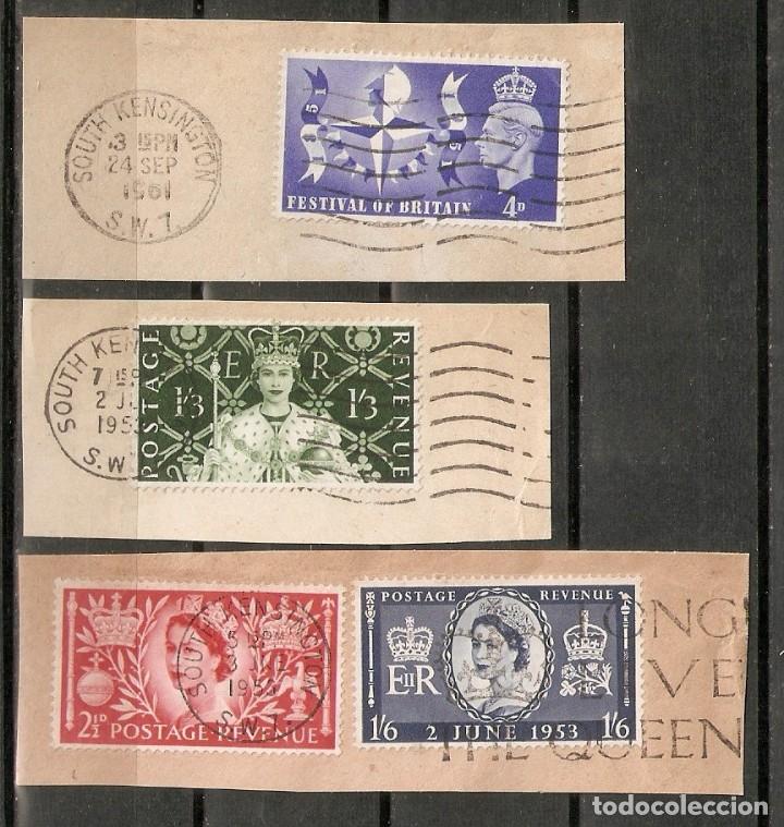 Sellos: GRAN BRETA&Ntilde;A.1951-53. YT 261,279,281,282