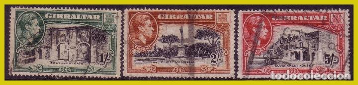 Sellos: GIBRALTAR 1938 Yvert n&ordm; 109 a 111 (o) - Foto 1