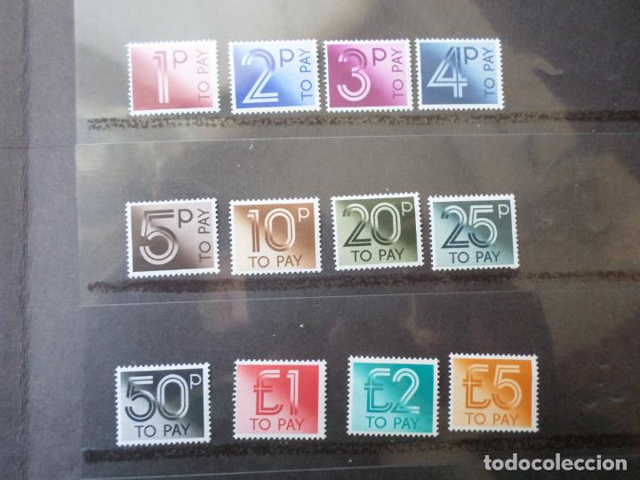 Sellos: .inglaterra, 1982, sellos de tasa Yvert 86/97