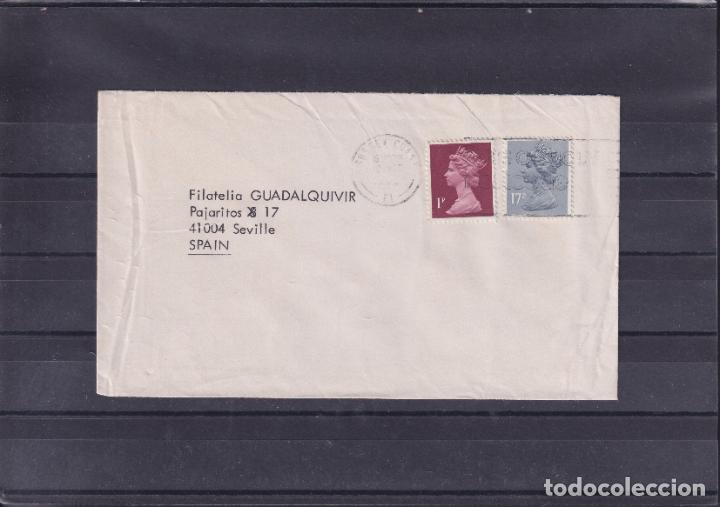 Sellos: -GRAN BRETA&Ntilde;A 606, 906, circulada matasello RODILLO CONMEMORATIVO
