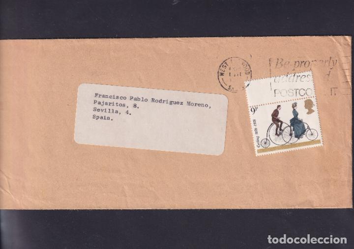 Timbres: -GRAN BRETA&Ntilde;A 872, circulada matasello RODILLO CONMEMORATIVO