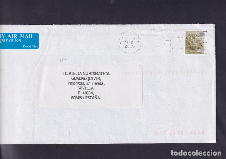 Sellos: -GRAN BRETA&Ntilde;A 2640, circulada matasello RODILLO MUDO