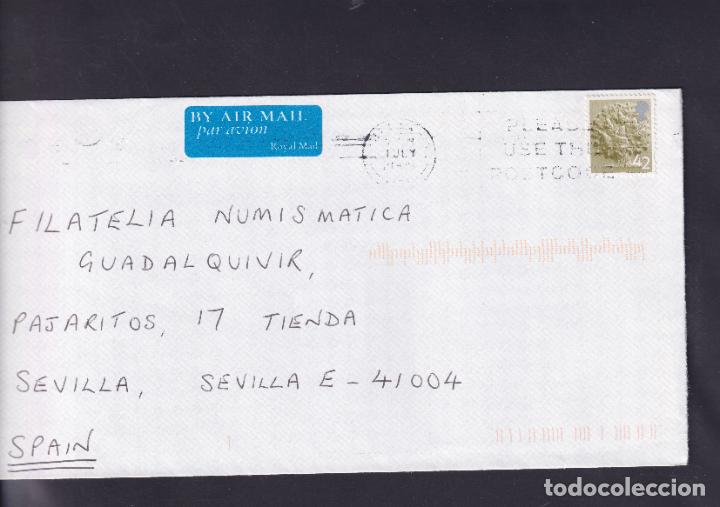 Sellos: -GRAN BRETA&Ntilde;A 2640, circulada matasello RODILLO MUDO