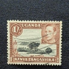 Sellos: GRAN BRETAÑA UGANDA 1 SHILLING AÑO 1938,. Lote 325367078