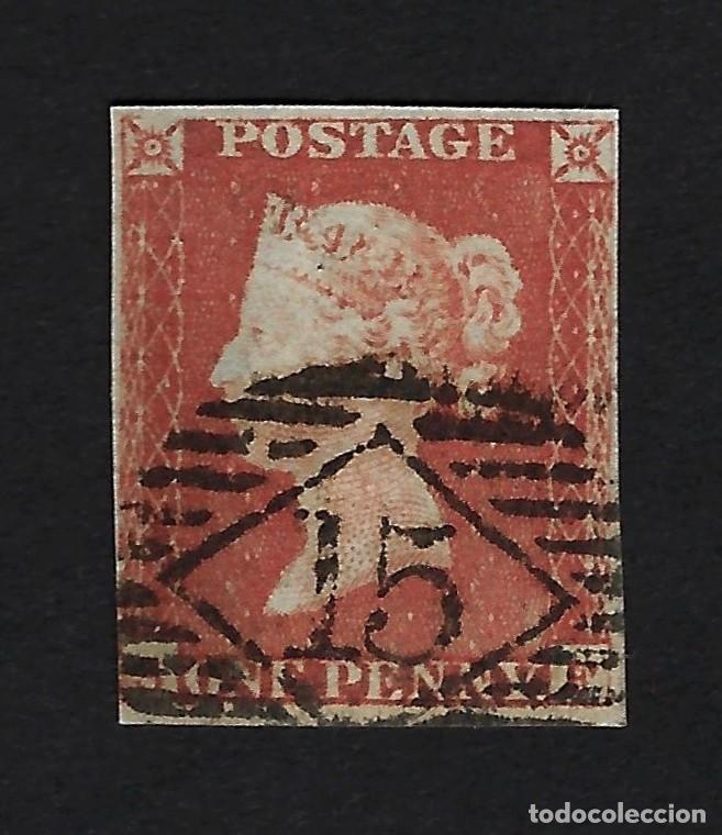 Sellos: Gran Breta&ntilde;a 1841 1d - Usado - Foto 1