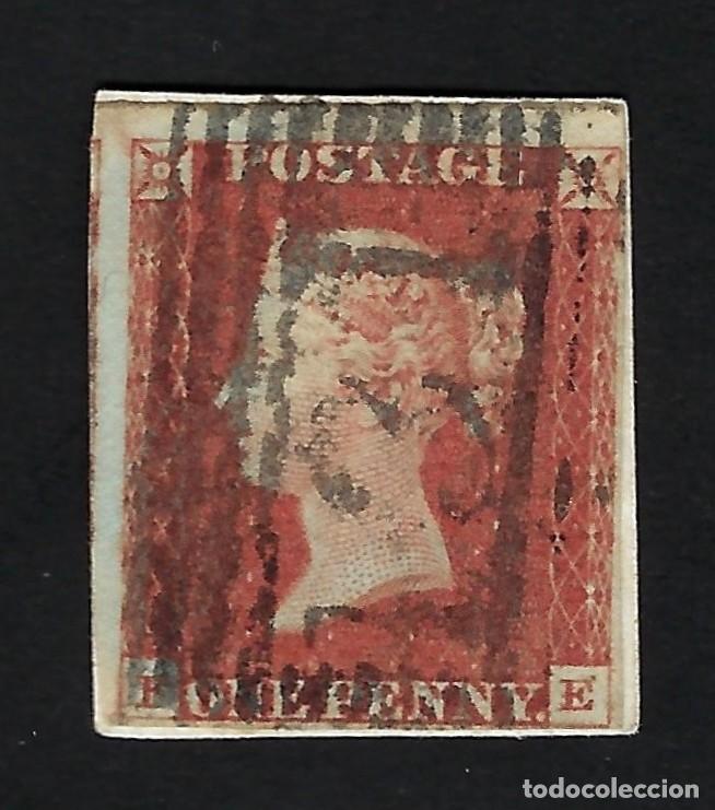 Sellos: Gran Breta&ntilde;a 1841 1d - Usado - Foto 1