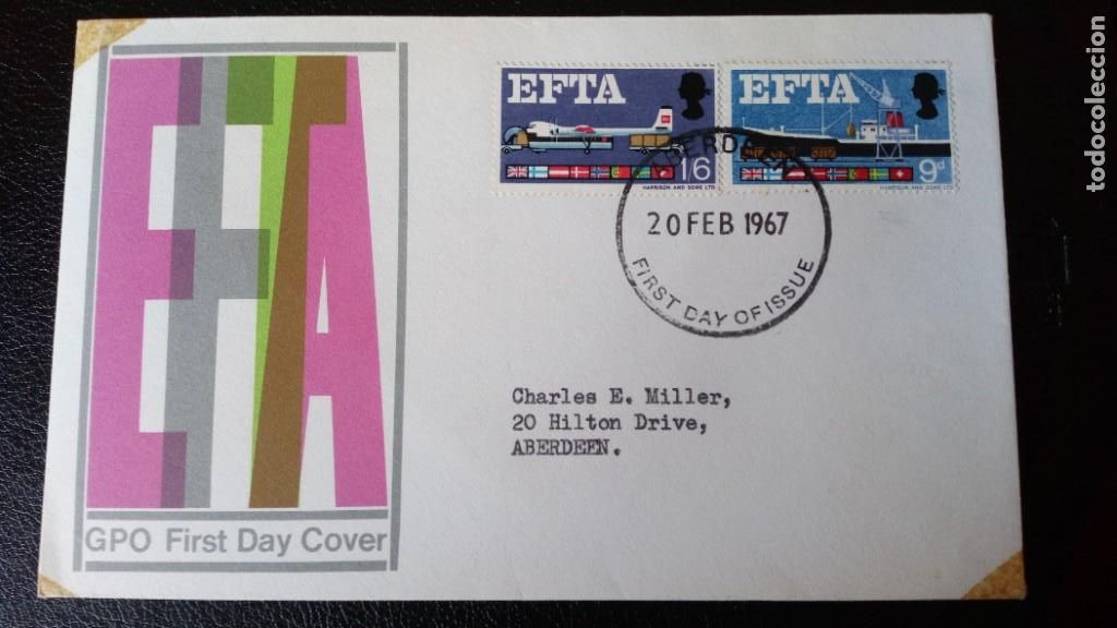 Sellos: INGLATERRA 1967, EFTA, SPD - Foto 1