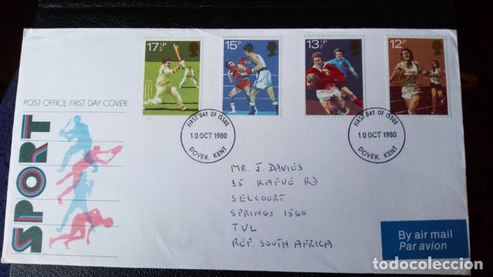 Sellos: INGLATERRA 1980, SPD, DEPORTES - Foto 1