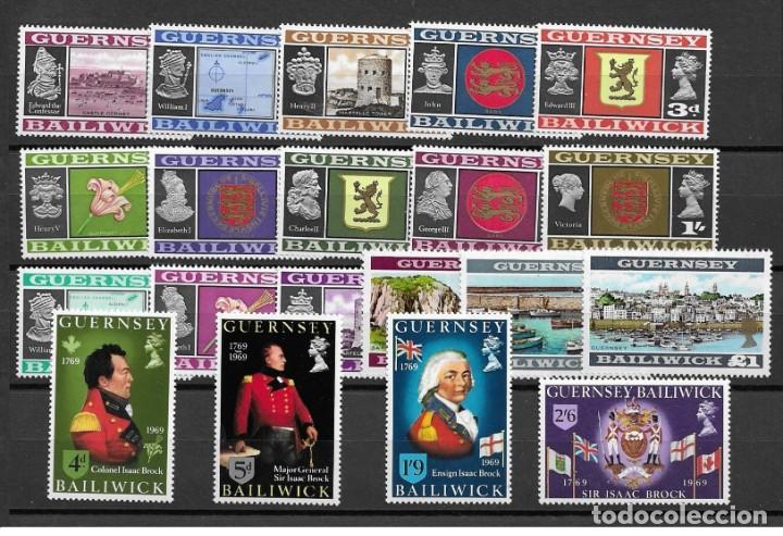 Sellos: Guernsey 1969 - Complete year set mnh** - Foto 1