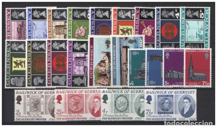 Sellos: Guernsey 1971 - Complete year set mnh** - Foto 1