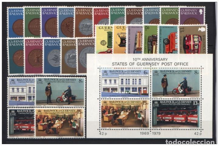 Sellos: Guernsey 1979 - Complete year set mnh** - Foto 1