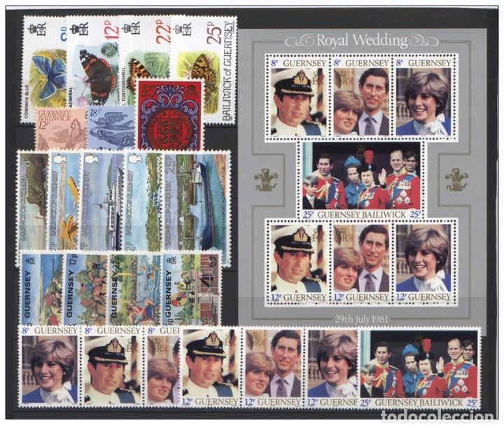 Sellos: Guernsey 1981 - Complete year set mnh** - Foto 1