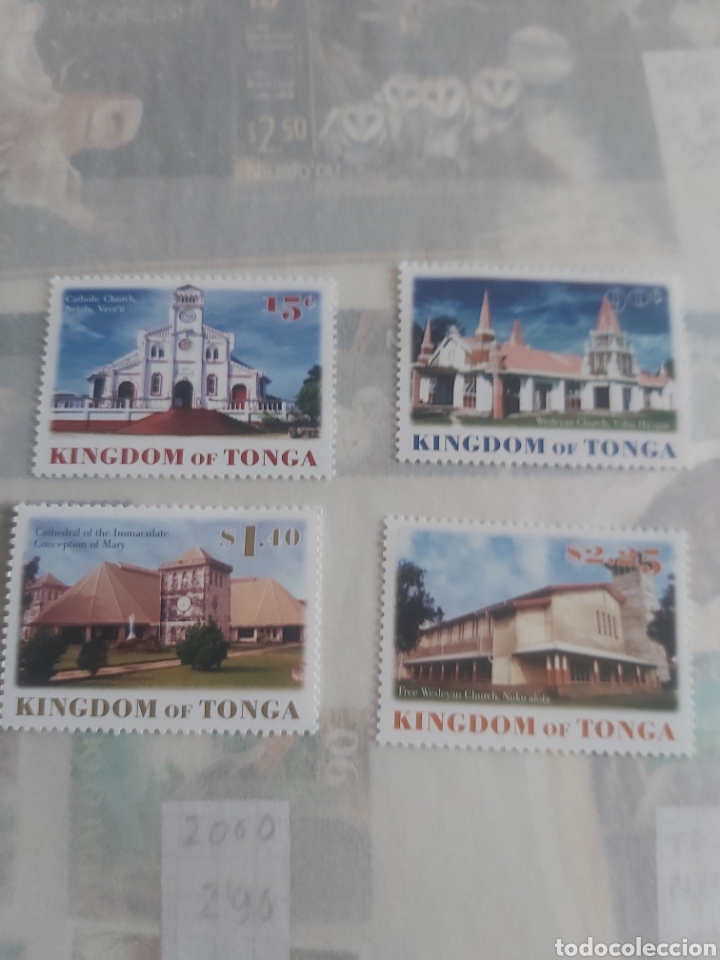 Sellos: Tonga serie completa nuevo*** edificios arquitectura iglesia - Foto 1