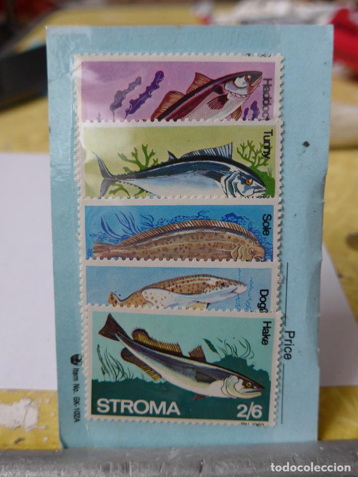 Sellos: STROMA SERIE TEMATICA DE PECES 5 VALORES - Foto 1