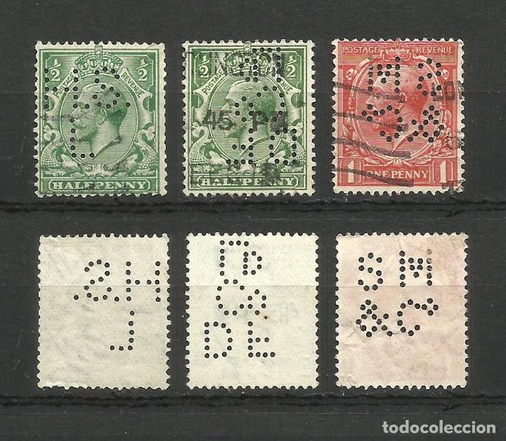 Sellos: GB, George V, con perforaciones - Foto 1