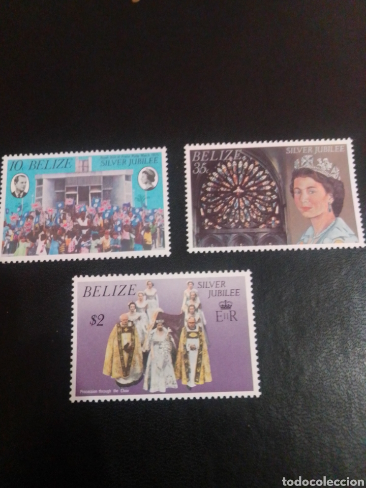 Sellos: Belize Silver Jubilee Isabel II 1977 - Foto 1