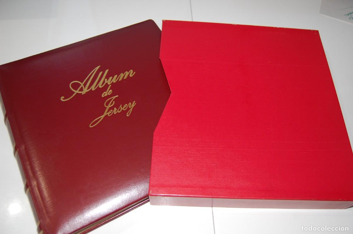 Sellos: ALBUM FILABO-JERSEY-REINO UNIDO-HOJAS 1990 A 1996-FILOESTUCHES TRANSPARENTES-SIN SELLOS- VER FOTOS