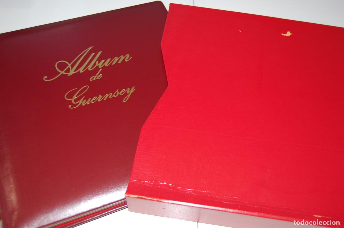 Timbres: ALBUM FILABO-GUERNSEY-REINO UNIDO-HOJAS 1990 A 1996-FILOESTUCHES TRANSPARENTES-SIN SELLOS- VER FOTOS