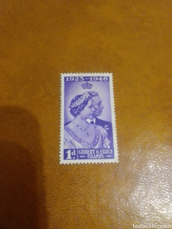 Sellos: Boda Jorge VI 1948 Gilbert - Foto 1