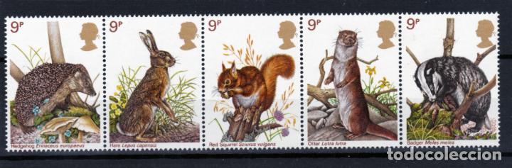 Briefmarken: GRAN BRETA&Ntilde;A.- SERIE N&ordm; 835/39 FAUNA NUEVA SIN CHARNELA
