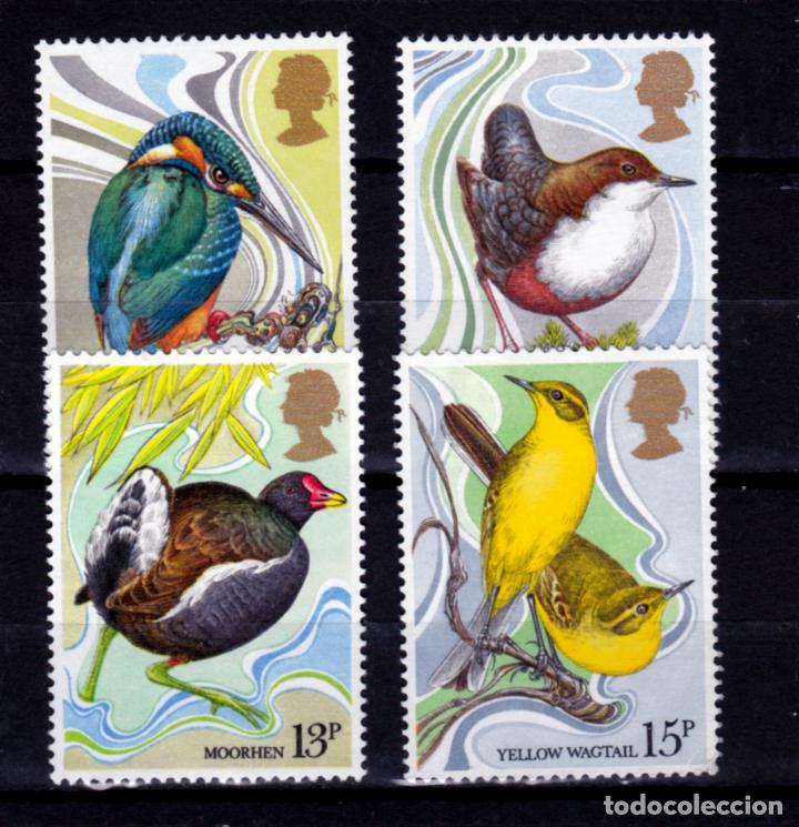 Sellos: GRAN BRETA&Ntilde;A.- SERIE N&ordm; 922/25 PAJAROS NUEVA SIN CHARNELA