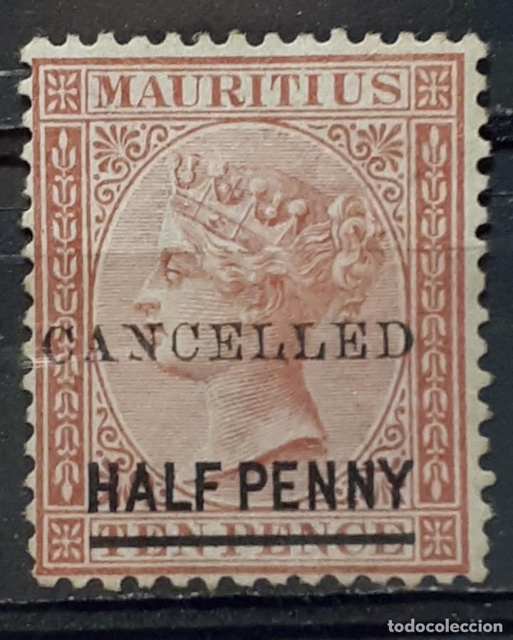 Sellos: MAURICIO (*) A&ntilde;o 1877. Yvert 44 - Foto 1