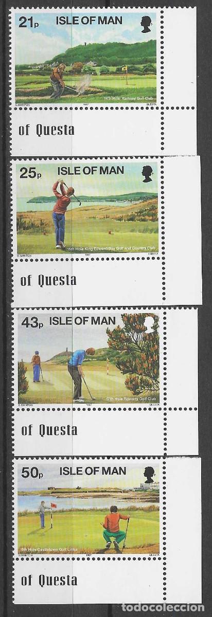 Sellos: ISLA DE MAN 1997 - EL GOLF, S.COMPLETA - MNH** - Foto 1