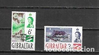 Sellos: GIBRALTAR N&ordm; 163 AL 164 (**) - Foto 1