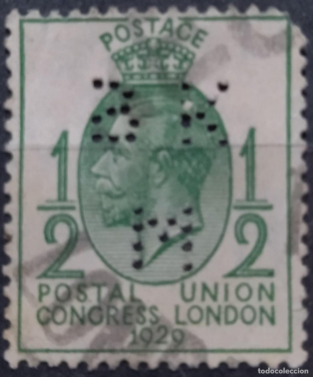 Sellos: INGLATERRA PERFORADO - PERFIN. USADO - USED. - Foto 1