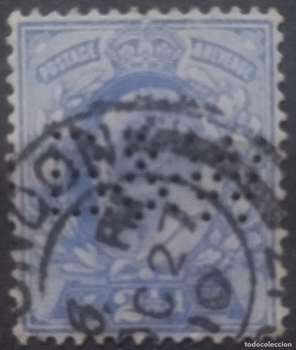Sellos: INGLATERRA PERFORADO - PERFIN. USADO - USED. - Foto 1