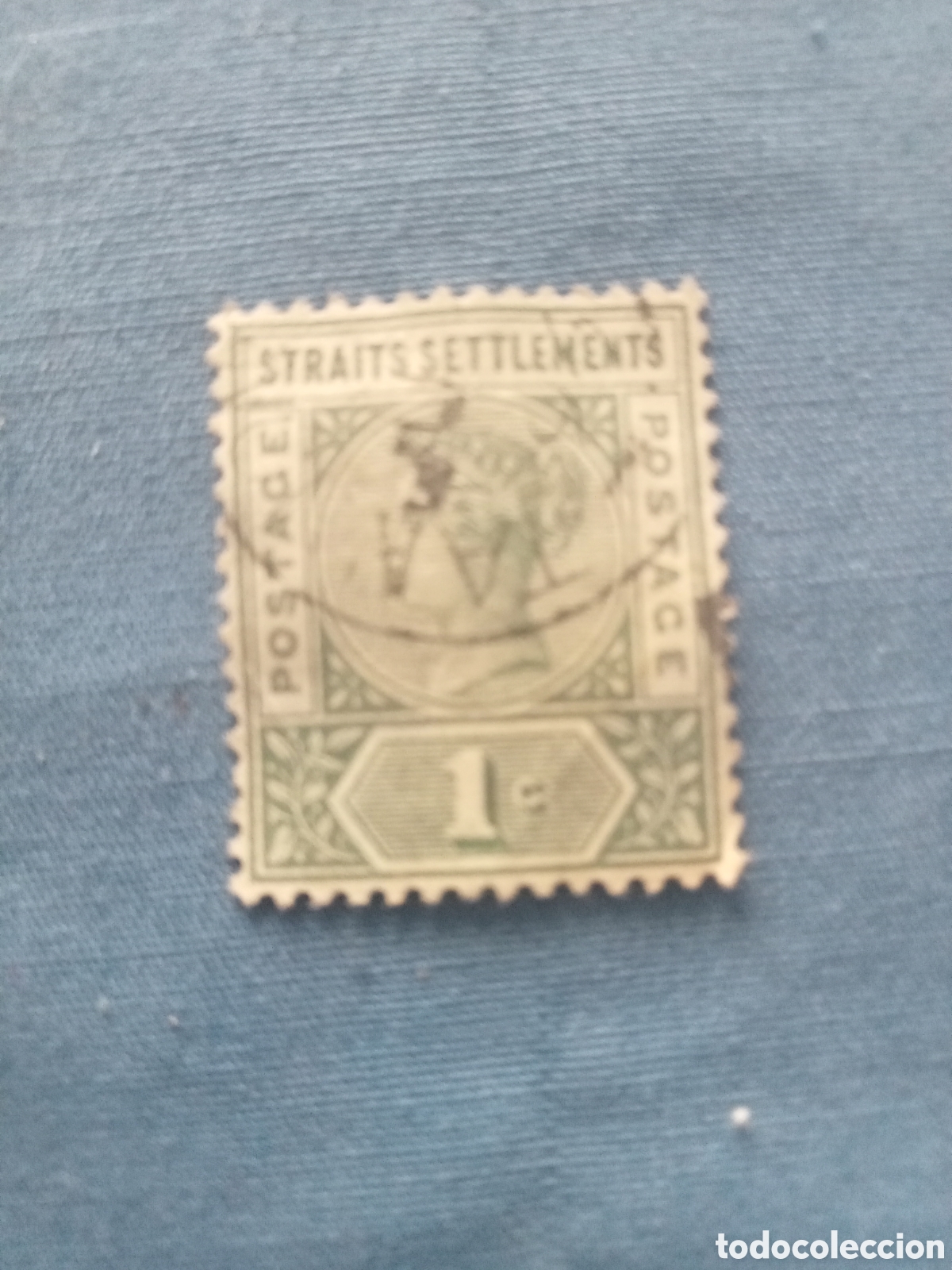 Sellos: sello straits settlements 1c - Foto 1